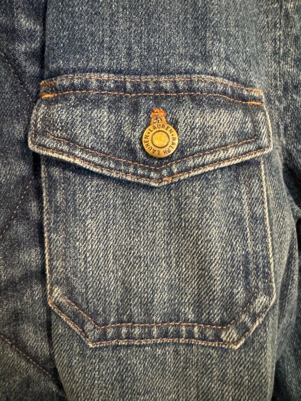 vintage Lauren Jeans Co. Ralph Lauren Womens Denim Utility Jacket L - Picture 4 of 7